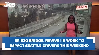 SR 520 bridge, Revive I-5 work to impact Seattle drivers this weekend