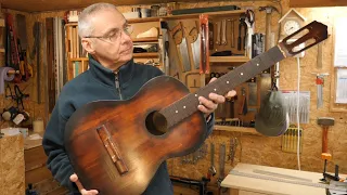 My 50 year old acoustic guitar repair challenge - Part 1 removing frets