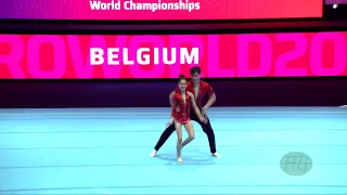Belgium (BEL) - 2022 Acrobatic Worlds, Baku (AZE) - Dynamic Qualification  Mixed Pair