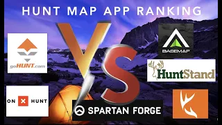 Hunt Map App Part 2 - OnX VS BaseMap VS HuntStand VS HuntWise VS Spartan Forge