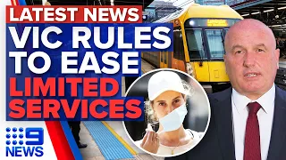 Victoria to scrap mask rule, Sydney trains running on skeleton service | 9 News Australia