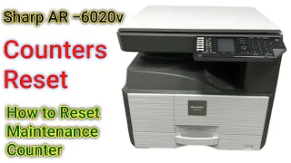 How to reset Maintenance Counter Sharp AR -6020v