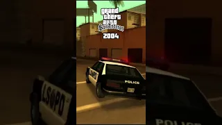 Police car evolution GTA 1997 - 2013 #shorts #gta