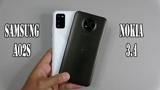 Samsung Galaxy A02s vs Nokia 3.4 | SpeedTest and Camera comparison