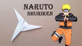 MAKING NARUTO SHURIKEN FROM PAPER - ( How To Make a Naruto Shuriken )