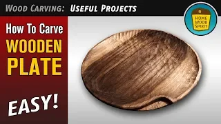 How to Carve Wooden Plate for Eating