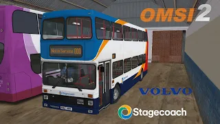 (OMSI 2) Stagecoach Volvo Olympian NC (R167 HHK 16167) running the route 9 at Scunthorpe