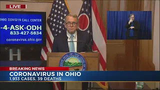 State of Ohio Governor DeWine coronavirus full press conference Monday, 3/30/2020.