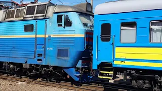 🇺🇦 Електровоз ЧС8-024 з поїздом REx 769 Київ-Камянець-Подільський