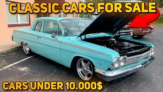 20 Magnificent Classic Cars Under $10,000 Available on Facebook Marketplace! Great Bargains Cars!!