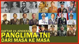 PANGLIMA TNI DARI MASA KE MASA//1945 sd Sekarang