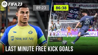 FIFA 23 | Last Minute Free Kick Goal