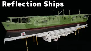 [Ship Model] Reflection ships - IJN Aircraft carrier UNYO [Model Building#49]