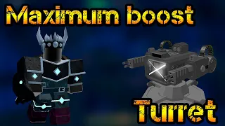 Maximum boost for the Turret Roblox Tower Defense Simulator