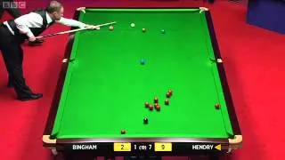 World Championship Snooker 2012 STEPHEN HENDRY vs STUART BINGHAM Frame 9