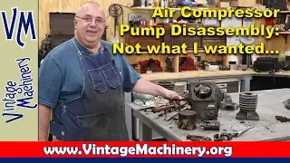 Two Stage Air compressor Pump Disassembly - Bad End Results...