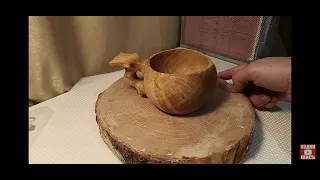 Весь процесс изготовления куксы,своими руками. Making a wooden coffee cup out of birch burl wood