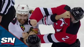 Back-to-Back Fights Erupt Between Devils and Blackhawks As Tensions Boil Over