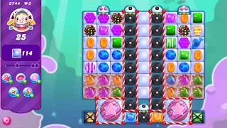 #539 Candy Crush Saga Hard Level 3744 Clear All The Jelly