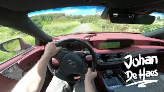 Lexus LS 500h AWD 359 hp POV test drive