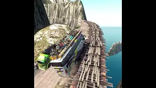 Crazy bus recklessly crossing steep mountain roads | Euro Truck Simulator 2