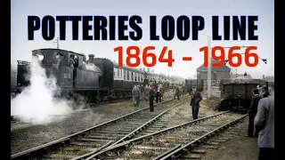 Potteries Loop Line HANLEY TRAIN STATION COLOURIZED VIDEO