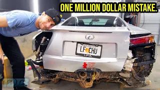 We Found a Crashed Lexus LFA (it’s really bad)