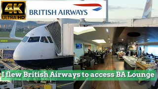 Flight Report 51 | British Airway A320 | Glasgow to Heathrow | How was BA Lounge at Glasgow like?