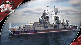 Minecraft: WW2 USS Indianapolis (CA-35) | Portland-Class Heavy Cruiser Tutorial