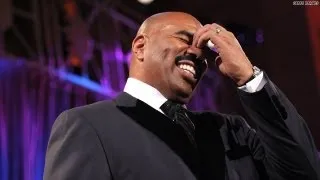 See what made TV host Steve Harvey cry on air