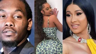 6ix9ine's Girlfriend Says Offset DMed Her, Cardi B Responds