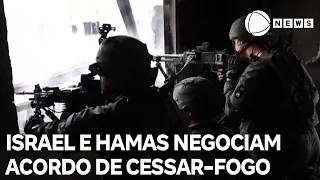 Israel e Hamas negociam acordo de cessar-fogo