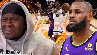 LEBRON JUST RETIRE BRO PLEASE 😂Los Angeles Lakers vs Memphis Grizzlies *REACTION* THIS TEAM TRASH !