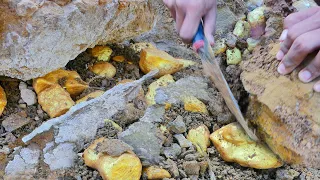 so Lucky$ Digging up for Treasure worth millions 2023 from Huge Nuggets of Gold, Mining Exciting