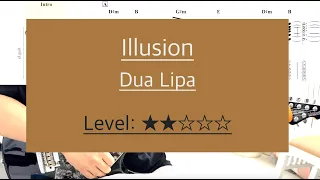 (Full ver)Dua Lipa - Illusion | guitar cover(TAB)