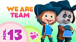 TaDaBoom English 🌍✈️WE ARE TEAM  ✈️🌍Collection of kids' songs 🎵 Masha and the Bear