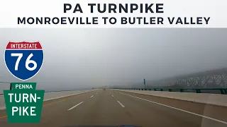 Driving the PA Turnpike - Monroeville to Butler Valley - Interstate 76 West - October 2020