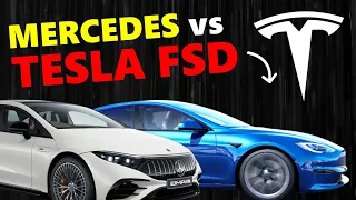 Tesla FSD vs Mercedes Drive Pilot | Self Driving Cars Compared