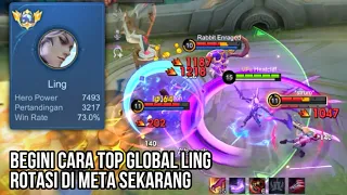 BEGINI CARA TOP GLOBAL LING ROTASI DI META SEKARANG - Mobile Legends