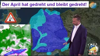 April hat gedreht gedreht: nass-kalt, teils Schnee & Frostgefahr! Wettervorhersage 16.-24.04.2024