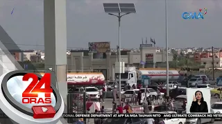 Pinay na nag-aabang sa pagbubukas ng border, nakaligtas sa pambobomba malapit sa Rafah... | 24 Oras