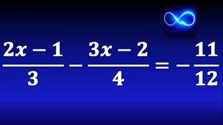 First degree equation with fractions, multiplying by common multiple