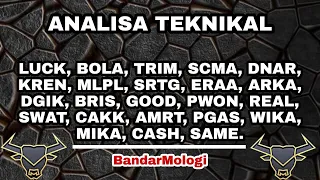 Analisa Teknikal Hari ini 1 NOVEMBER 2021 -LUCK -BOLA -TRIM -SCMA -DNAR -REAL -MLPL -SWAT -WIKA