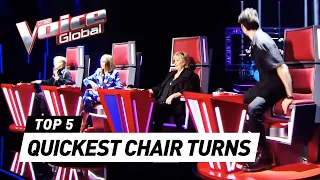 Chair Turns within 5 SECONDS on The Voice 2021 so far