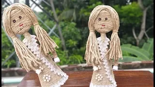 Make Beautiful Baby Doll from use Jute Rope | Jute Rope Showpiece | Jute Craft Doll Decoration Idea