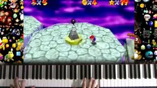 Endless stairs, Bowser's Road & Ultimate Koopa piano cover with gameplay