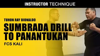 FCS KALI Sumbrada DRILL to Panantukan Applications | Tuhon Ray Dionaldo | Filipino Martial Arts