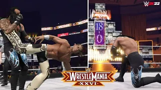 WWE 2K22 SIMULATION: Undertaker vs Shawn Michaels | Wrestlemania 26 Highlights