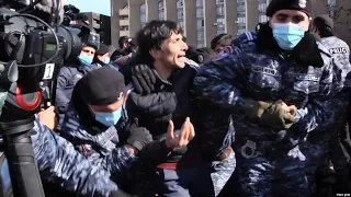 Armenian Opposition Protesters Detained In Yerevan