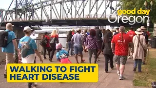 Portlanders walk downtown to raise money, awareness for heart disease